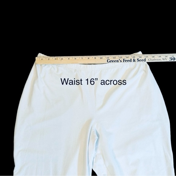 Women With Control Petite Slim Leg Ankle Pants. White. 2X Petite. - Picture 5 of 11